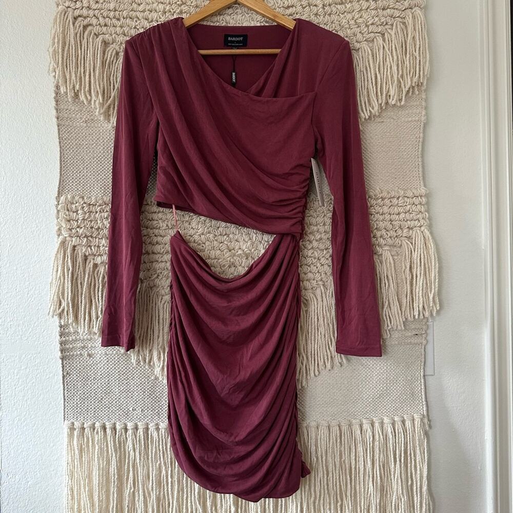 Bardot Rosa Ruched Mini Dress NWT